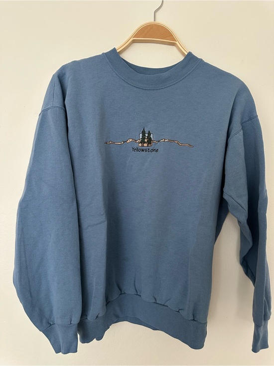 Hanes Other - Hanes Men's Slate Blue Crewneck Sweatshirt with Yellowstone Graphic